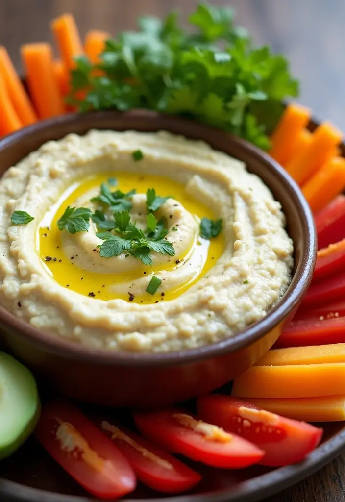 28 Mediterranean Meal Prep Recipes to Simplify Your Week - 9. Baba Ganoush with Veggies