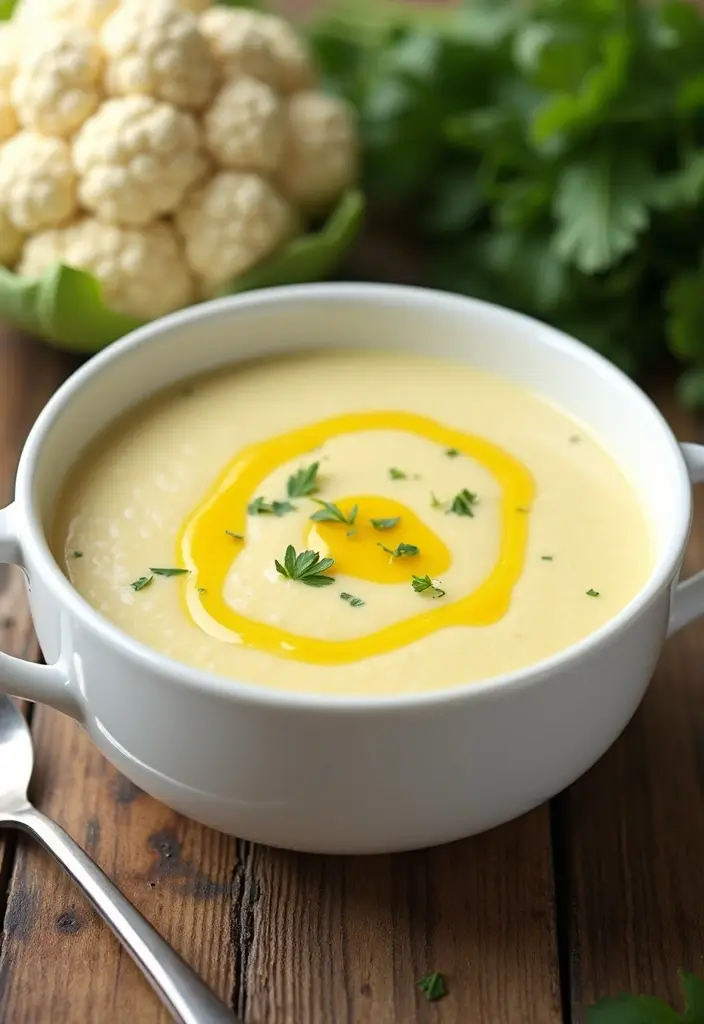 28 Mediterranean Soup Recipes to Warm Your Day 64 28 Mediterranean Soup Recipes to Warm Your Day - 10. Creamy Cauliflower Soup