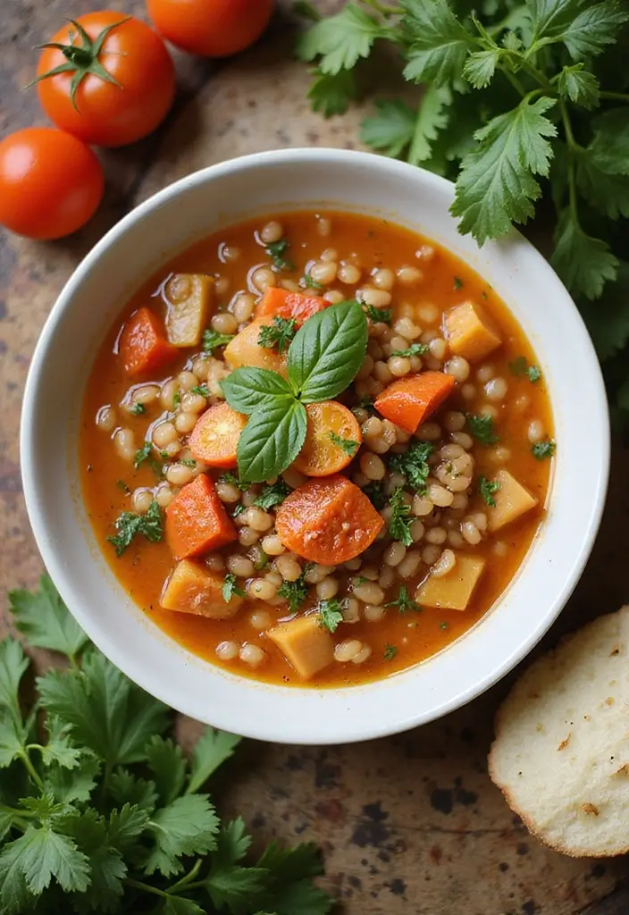28 Mediterranean Soup Recipes to Warm Your Day 99 28 Mediterranean Soup Recipes to Warm Your Day - 15. Mediterranean Barley Soup