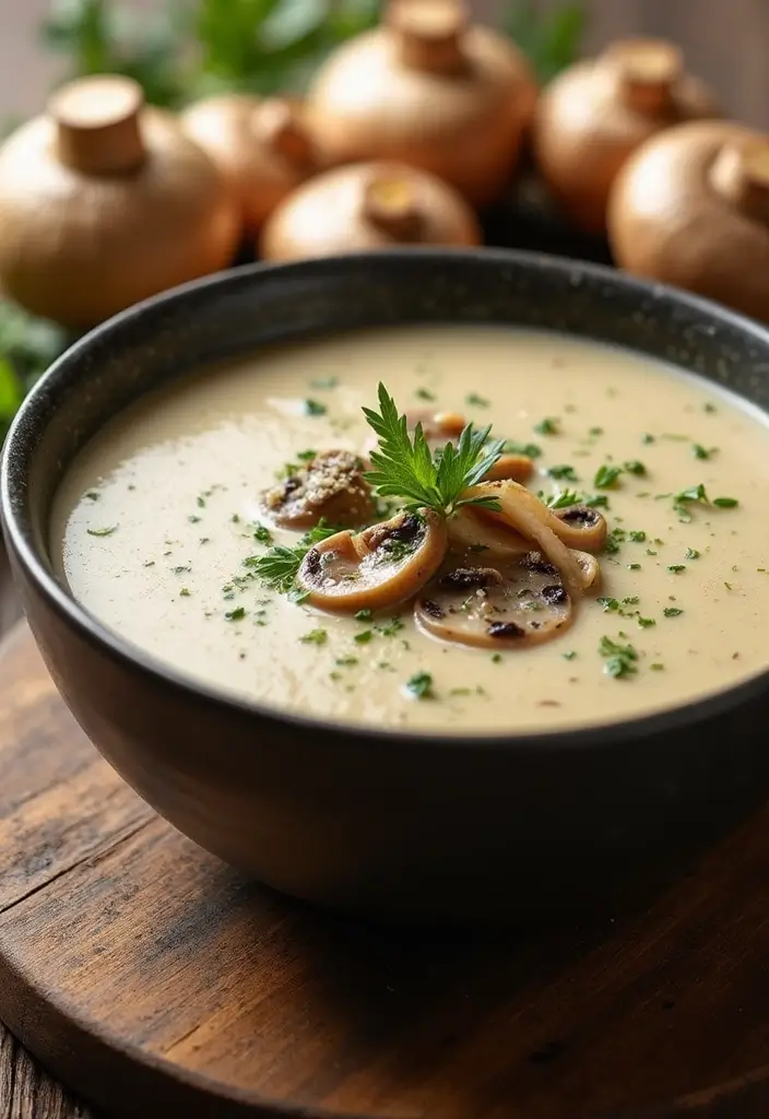 28 Mediterranean Soup Recipes to Warm Your Day 125 28 Mediterranean Soup Recipes to Warm Your Day - 19. Creamy Mushroom Soup