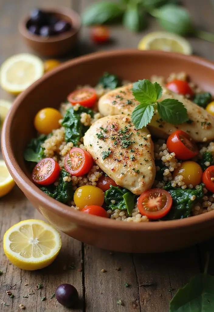 29 Easy Mediterranean Diet Dinners for Slow Cooker Nights 1 29 Easy Mediterranean Diet Dinners for Slow Cooker Nights - 1. Mediterranean Chicken and Quinoa