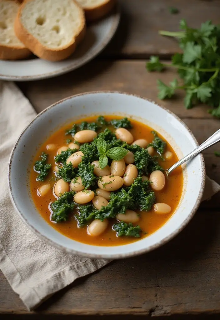 29 Easy Mediterranean Diet Dinners for Slow Cooker Nights 58 29 Easy Mediterranean Diet Dinners for Slow Cooker Nights - 10. Tuscan White Bean and Kale Soup