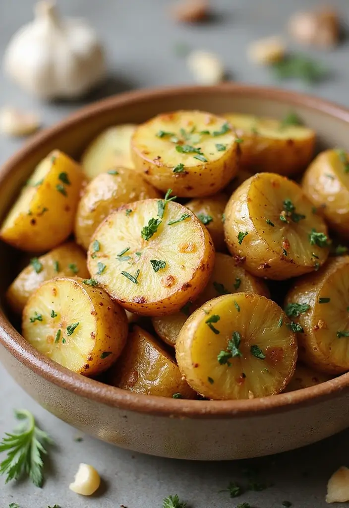 29 Easy Mediterranean Diet Dinners for Slow Cooker Nights 141 29 Easy Mediterranean Diet Dinners for Slow Cooker Nights - 23. Garlic Herb Roasted Potatoes