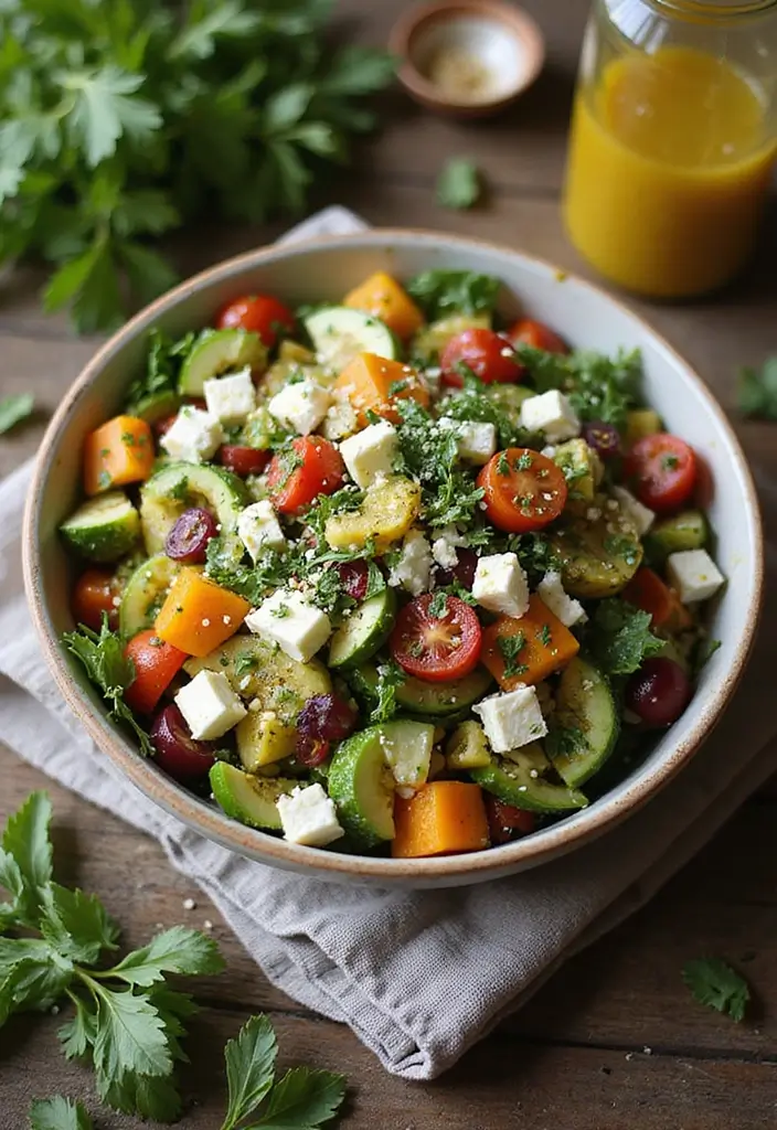 29 Easy Mediterranean Diet Dinners for Slow Cooker Nights 177 29 Easy Mediterranean Diet Dinners for Slow Cooker Nights - 29. Mediterranean Chopped Salad