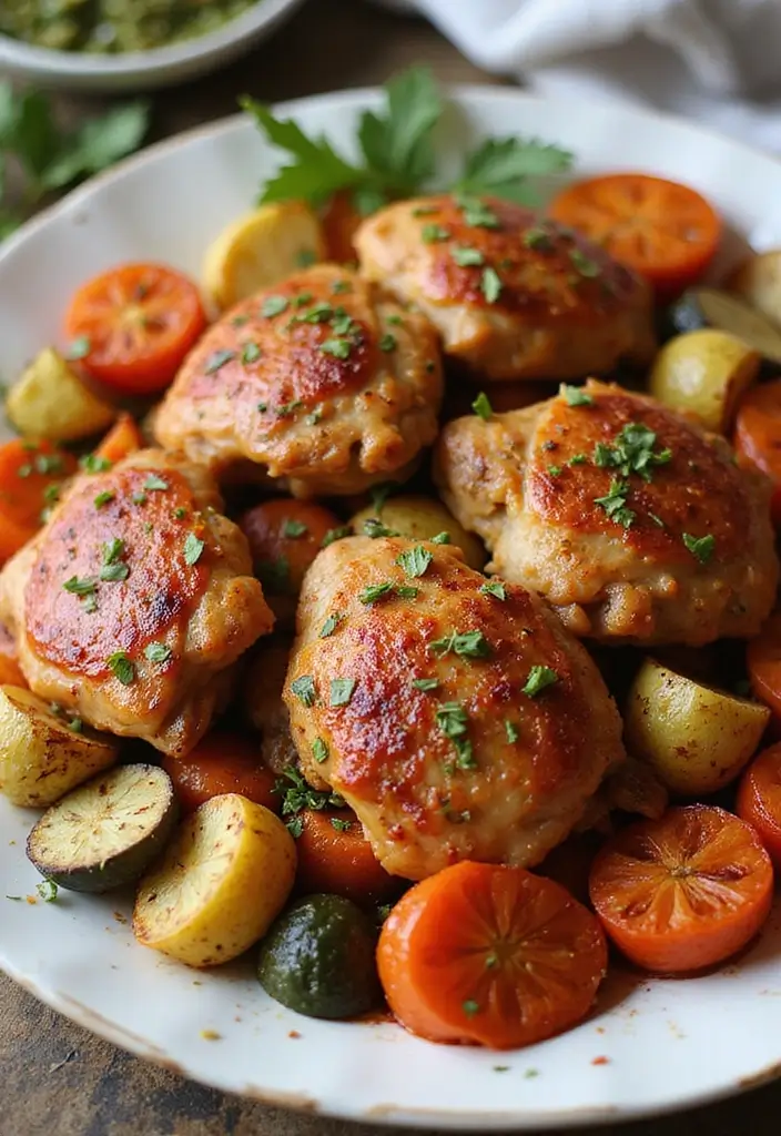 29 Easy Mediterranean Diet Dinners for Slow Cooker Nights 25 29 Easy Mediterranean Diet Dinners for Slow Cooker Nights - 5. Harissa Chicken Thighs