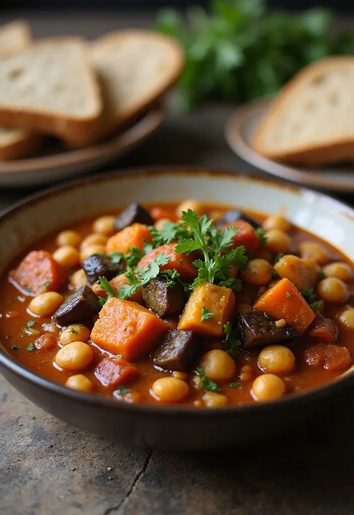29 Easy Mediterranean Diet Dinners for Slow Cooker Nights 37 29 Easy Mediterranean Diet Dinners for Slow Cooker Nights - 7. Eggplant and Chickpea Stew