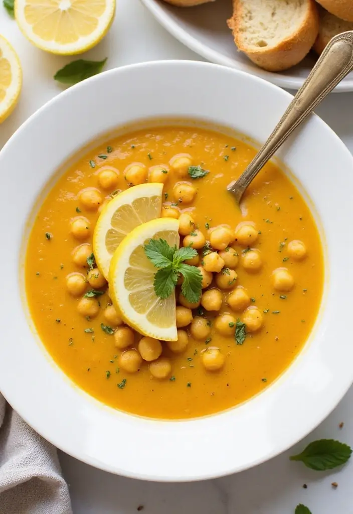 29 Easy Mediterranean Diet Dinners for Slow Cooker Nights 44 29 Easy Mediterranean Diet Dinners for Slow Cooker Nights - 8. lemon Garlic Chickpea Soup