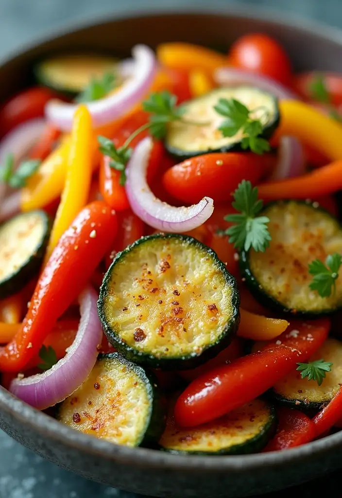 30 Air Fryer Mediterranean Recipes That Are Crispy and Light - 12. Air Fryer Mediterranean Vegetable Medley