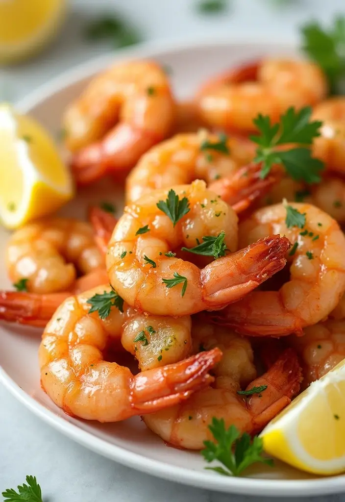 30 Air Fryer Mediterranean Recipes That Are Crispy and Light - 13. Air Fryer Lemon Garlic Shrimp