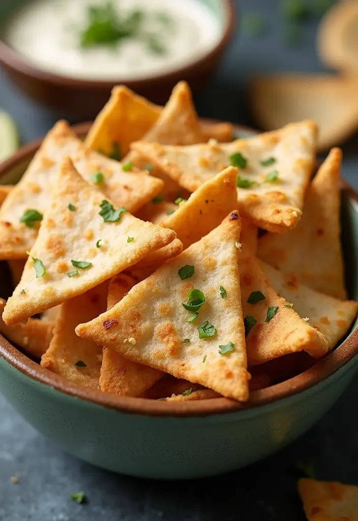 30 Air Fryer Mediterranean Recipes That Are Crispy and Light - 15. Air Fryer Pita Chips