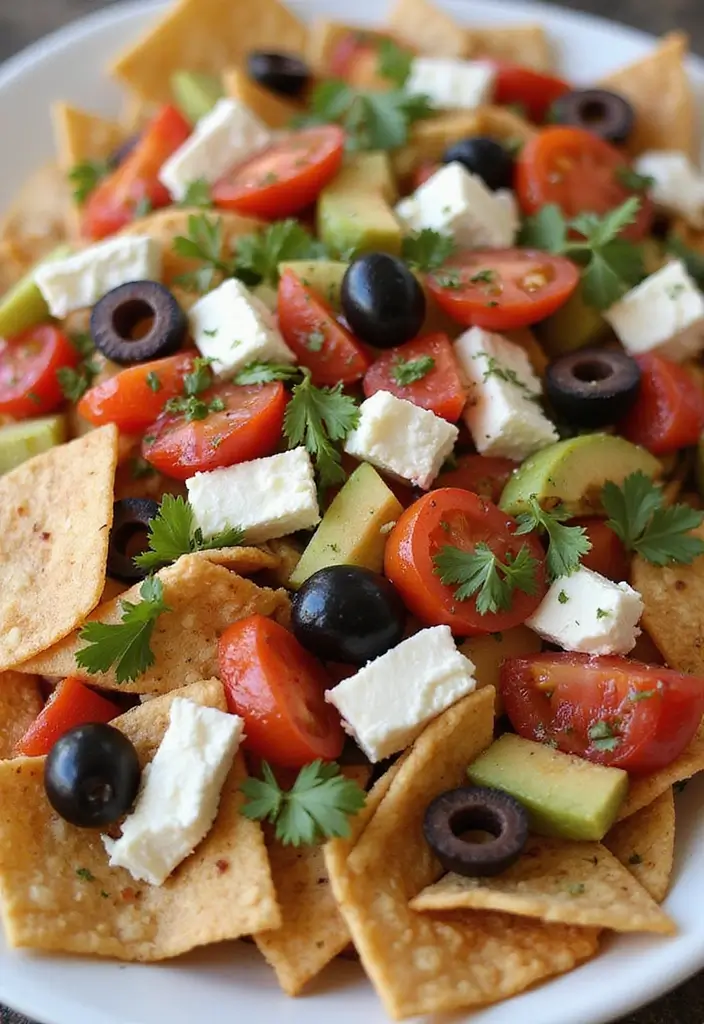 30 Air Fryer Mediterranean Recipes That Are Crispy and Light - 20. Air Fryer Mediterranean Nachos