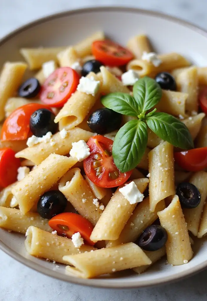 30 Air Fryer Mediterranean Recipes That Are Crispy and Light - 27. Mediterranean Pasta Salad