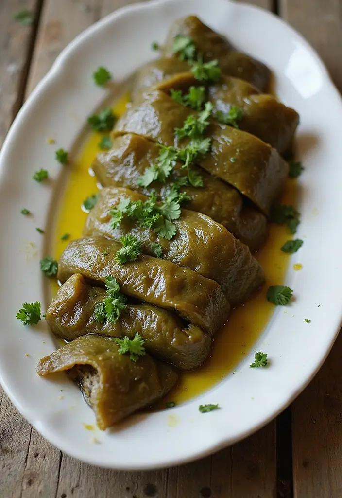 30+ Best Mediterranean Diet Recipes to Cook This Month 104 30+ Best Mediterranean Diet Recipes to Cook This Month - 18. Stuffed Grape Leaves (Dolmas)