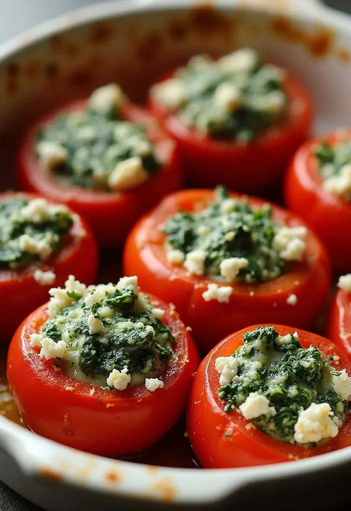 30+ Best Mediterranean Diet Recipes to Cook This Month 142 30+ Best Mediterranean Diet Recipes to Cook This Month - 24. Feta and Spinach Stuffed Tomatoes
