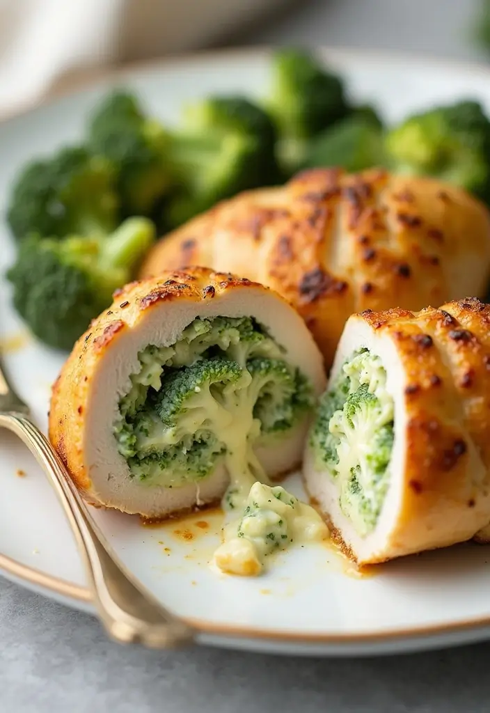 30+ Best Mediterranean Diet Recipes to Cook This Month 156 30+ Best Mediterranean Diet Recipes to Cook This Month - 26. Broccoli and Cheese Stuffed Chicken