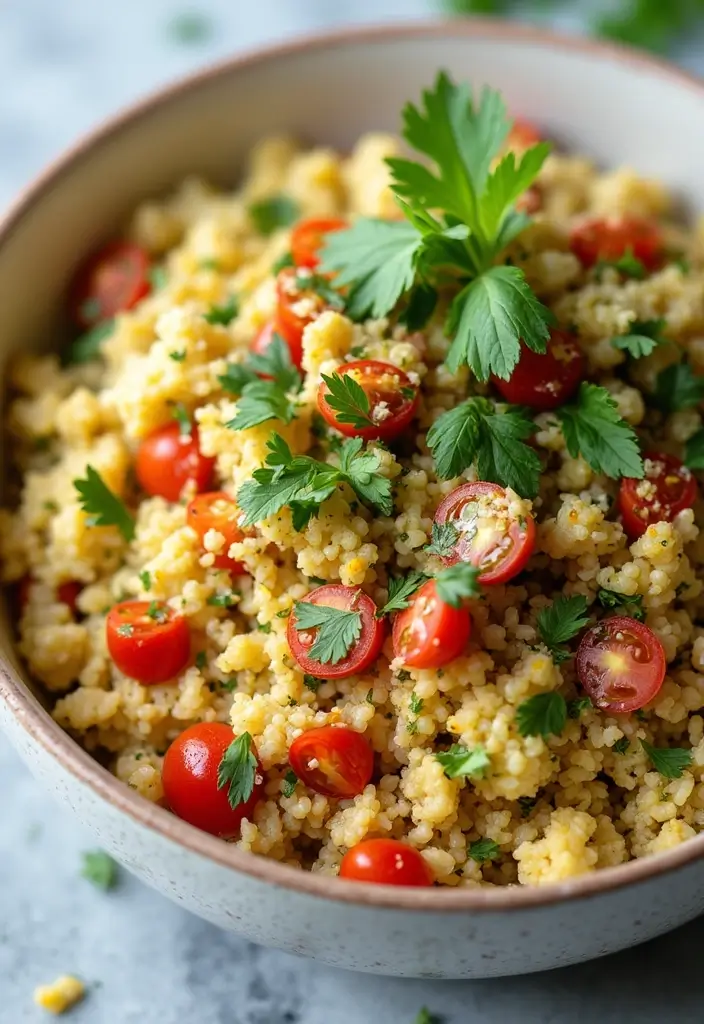 30+ Best Mediterranean Diet Recipes to Cook This Month 170 30+ Best Mediterranean Diet Recipes to Cook This Month - 28. Cauliflower Tabbouleh