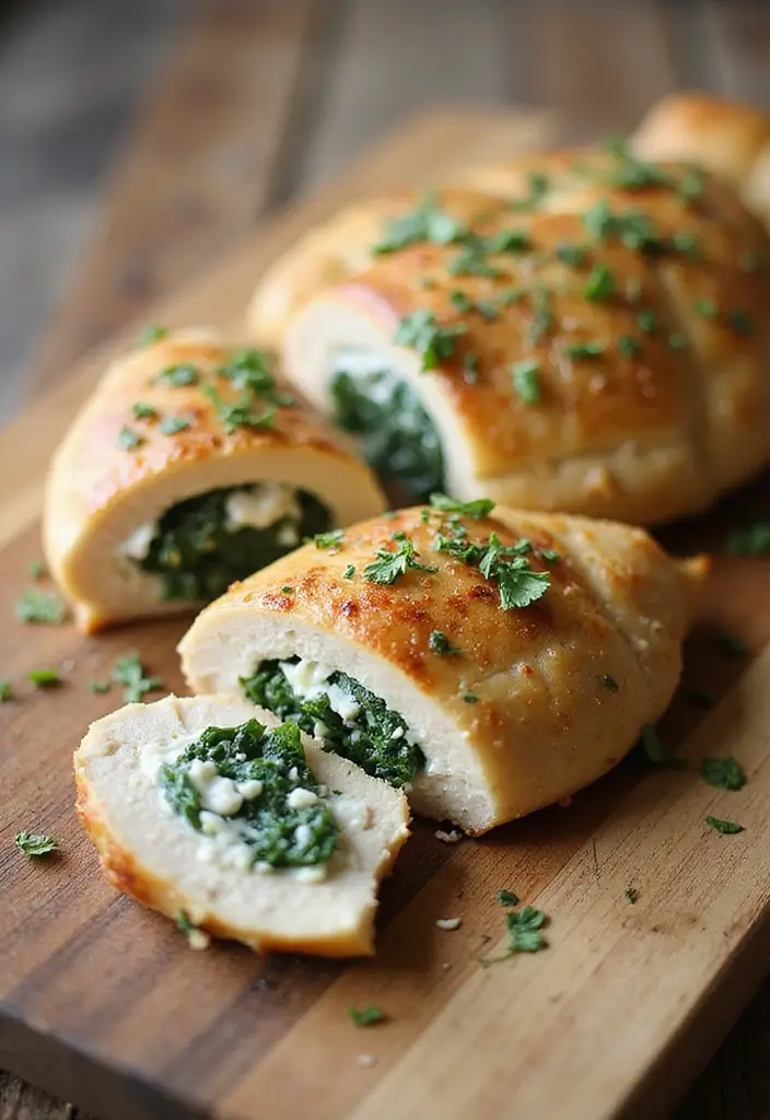 30+ Best Mediterranean Diet Recipes to Cook This Month 37 30+ Best Mediterranean Diet Recipes to Cook This Month - 7. Spinach and Feta Stuffed Chicken Breast