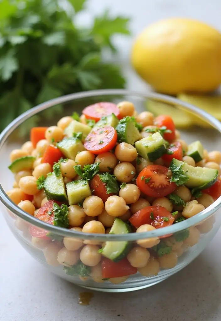 30 Easy Mediterranean Diet Dinner Recipes for Busy Evenings 1 30 Easy Mediterranean Diet Dinner Recipes for Busy Evenings - 1. Quick Chickpea Salad