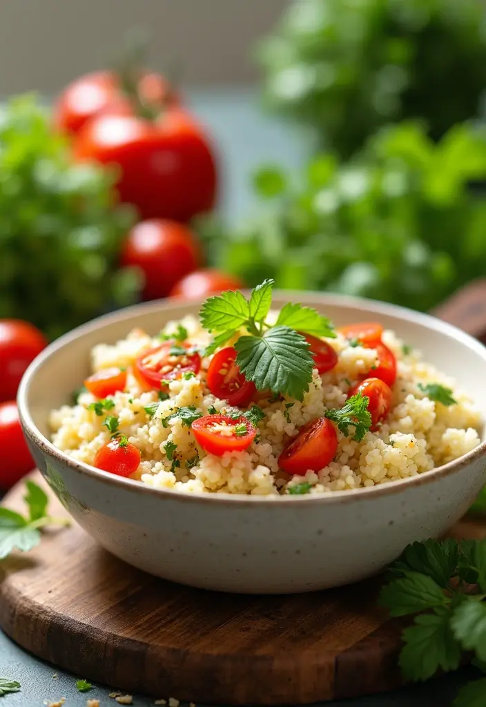30 Easy Mediterranean Diet Dinner Recipes for Busy Evenings 74 30 Easy Mediterranean Diet Dinner Recipes for Busy Evenings - 12. Cauliflower Rice Tabbouleh