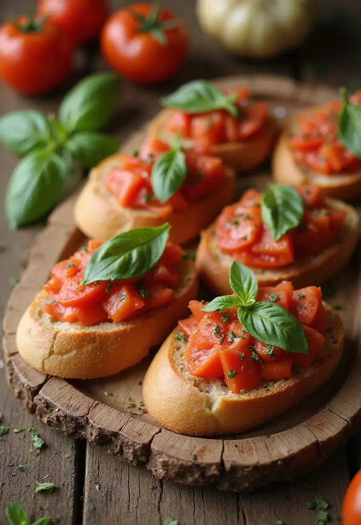 30 Easy Mediterranean Diet Dinner Recipes for Busy Evenings 112 30 Easy Mediterranean Diet Dinner Recipes for Busy Evenings - 18. Tomato Basil Bruschetta