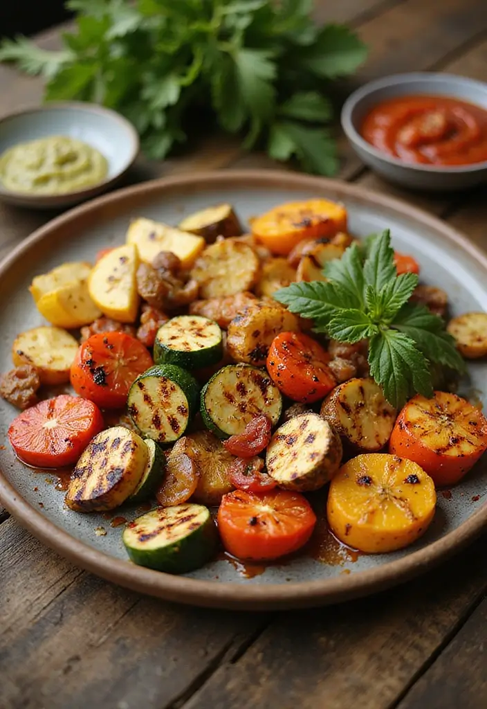 30 Easy Mediterranean Diet Dinner Recipes for Busy Evenings 136 30 Easy Mediterranean Diet Dinner Recipes for Busy Evenings - 22. Grilled Vegetable Platter