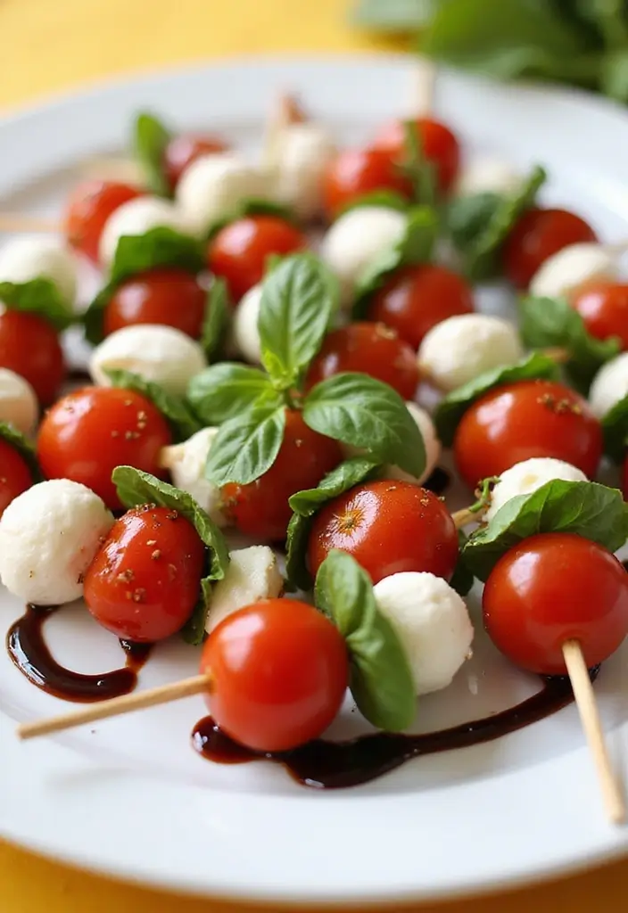 30 Easy Mediterranean Diet Dinner Recipes for Busy Evenings 150 30 Easy Mediterranean Diet Dinner Recipes for Busy Evenings - 24. Caprese Skewers