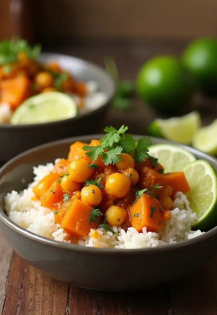 30 Easy Mediterranean Diet Dinner Recipes for Busy Evenings 182 30 Easy Mediterranean Diet Dinner Recipes for Busy Evenings - 30. Sweet Potato & Chickpea Curry