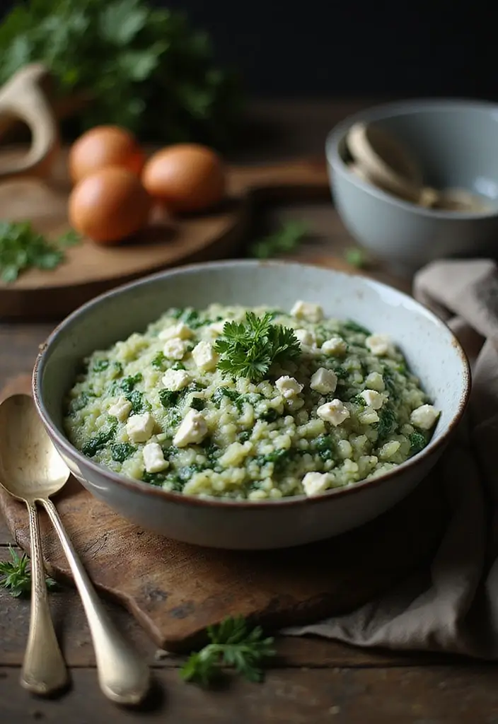 30 Easy Mediterranean Diet Dinner Recipes for Busy Evenings 46 30 Easy Mediterranean Diet Dinner Recipes for Busy Evenings - 8. Creamy Spinach & Feta Risotto