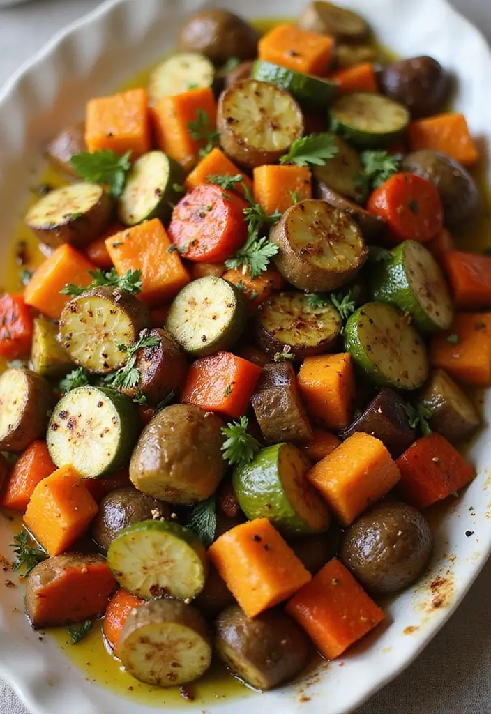 30 Easy Mediterranean Diet Recipes for Everyday Cooking 81 30 Easy Mediterranean Diet Recipes for Everyday Cooking - 13. Roasted Vegetable Medley