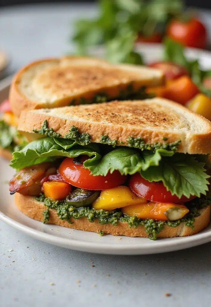 30 Easy Mediterranean Diet Recipes for Everyday Cooking 100 30 Easy Mediterranean Diet Recipes for Everyday Cooking - 16. Grilled Vegetable Sandwich