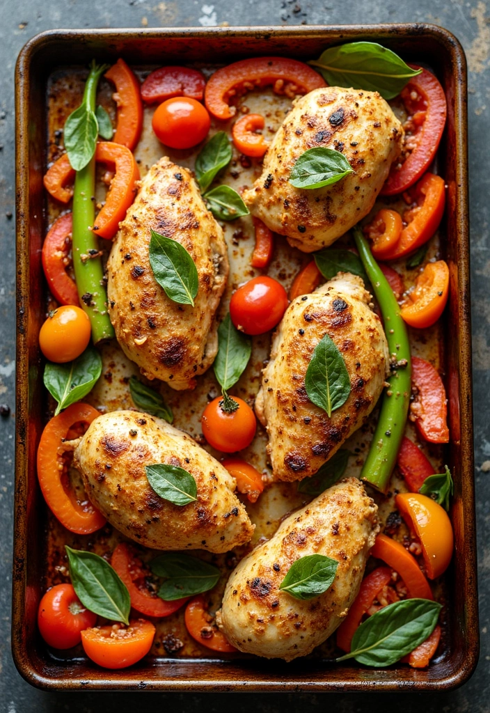 30 Easy Mediterranean Diet Recipes for Everyday Cooking 8 30 Easy Mediterranean Diet Recipes for Everyday Cooking - 2. One-Pan Mediterranean Chicken