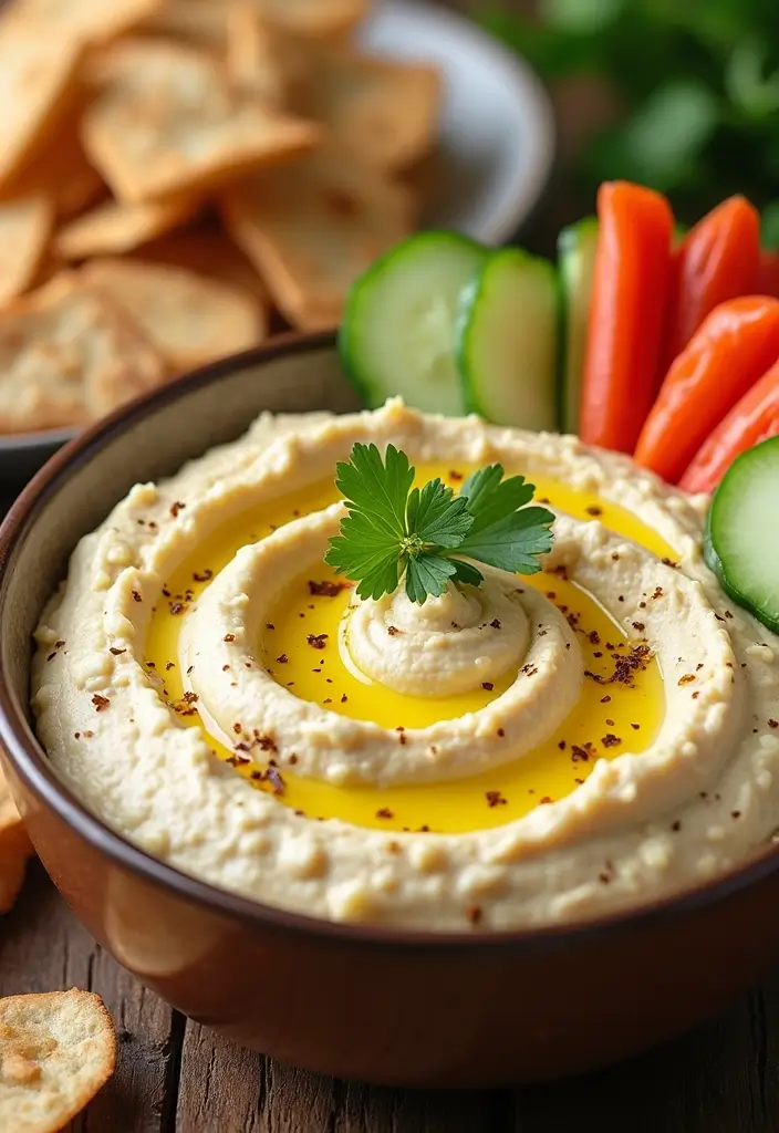 30 Easy Mediterranean Diet Recipes for Everyday Cooking 138 30 Easy Mediterranean Diet Recipes for Everyday Cooking - 22. Roasted Garlic Hummus