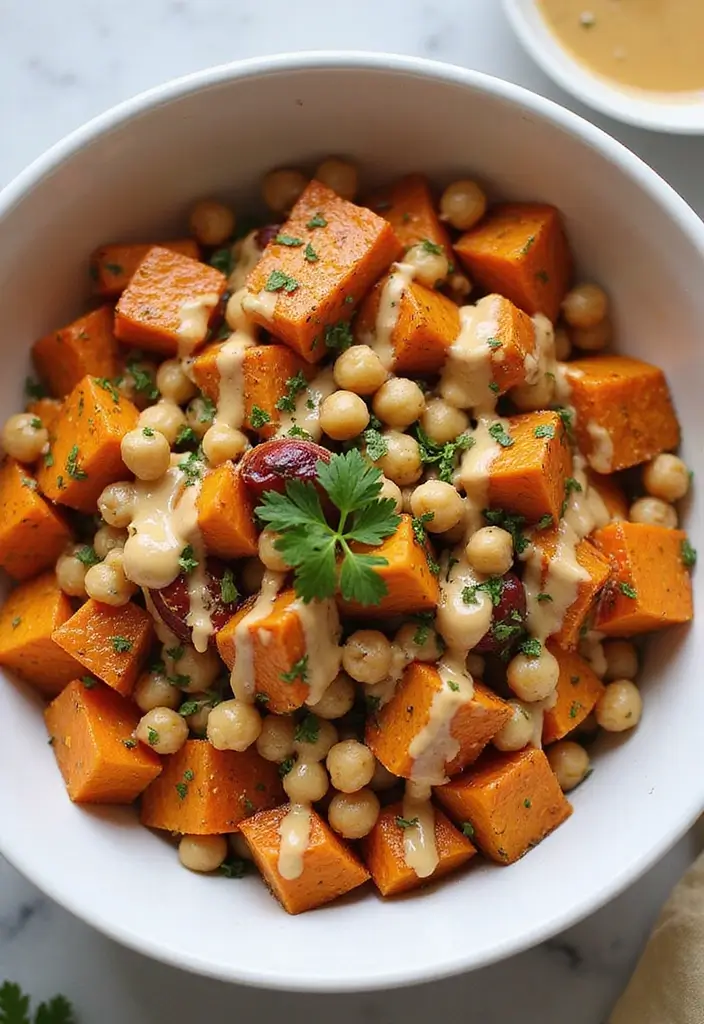 30 Easy Mediterranean Diet Recipes for Everyday Cooking 188 30 Easy Mediterranean Diet Recipes for Everyday Cooking - 30. Sweet Potato and Chickpea Bowls
