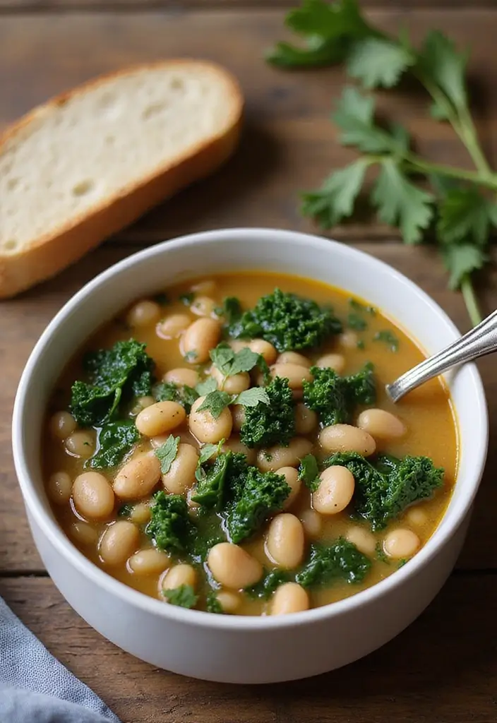 30 Gluten-Free Mediterranean Diet Recipes Full of Flavor - 21. Tuscan White Bean and Kale Soup