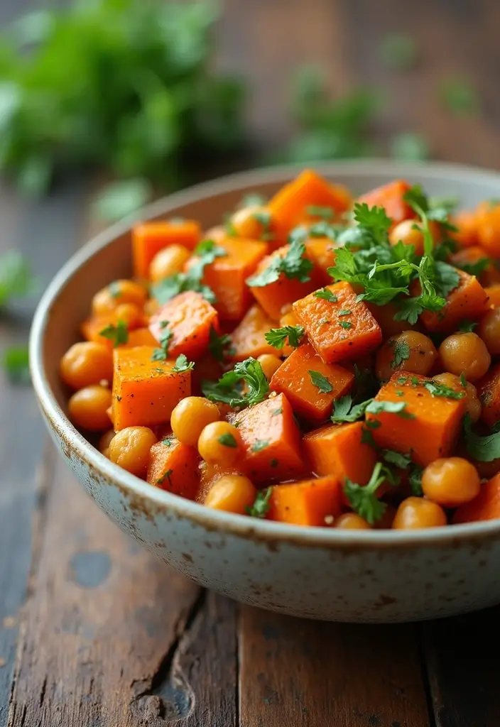 30 Gluten-Free Mediterranean Diet Recipes Full of Flavor - 22. Sweet Potato and Chickpea Salad