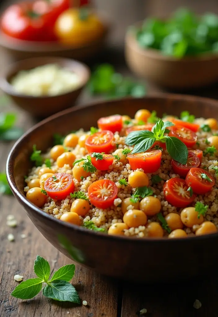 30 Gluten-Free Mediterranean Diet Recipes Full of Flavor - 26. Spiced Chickpea and Quinoa Bowl