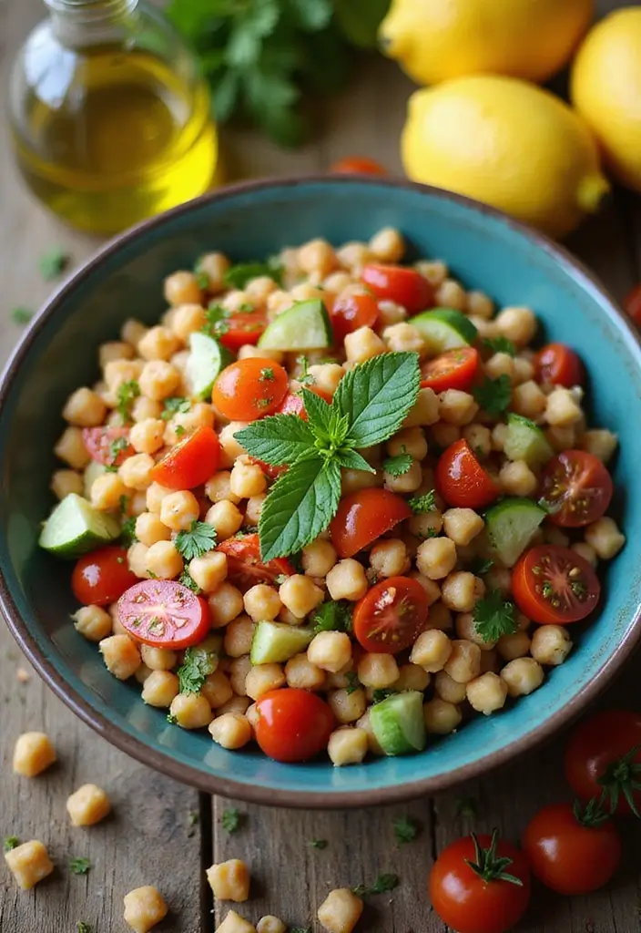 30 Gluten-Free Mediterranean Diet Recipes Full of Flavor - 5. Mediterranean Chickpea Salad