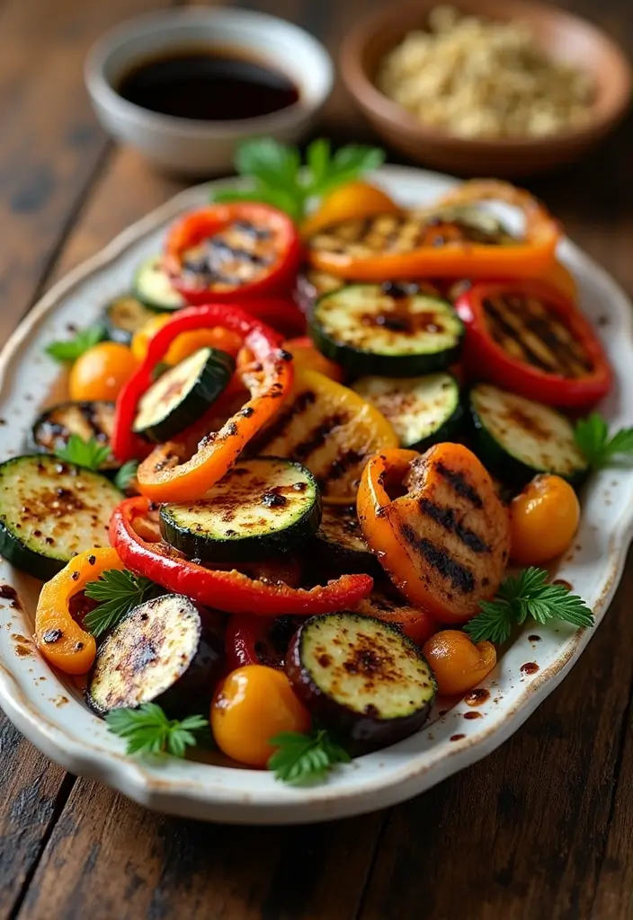 30 Gluten-Free Mediterranean Diet Recipes Full of Flavor - 9. Grilled Vegetable Platter