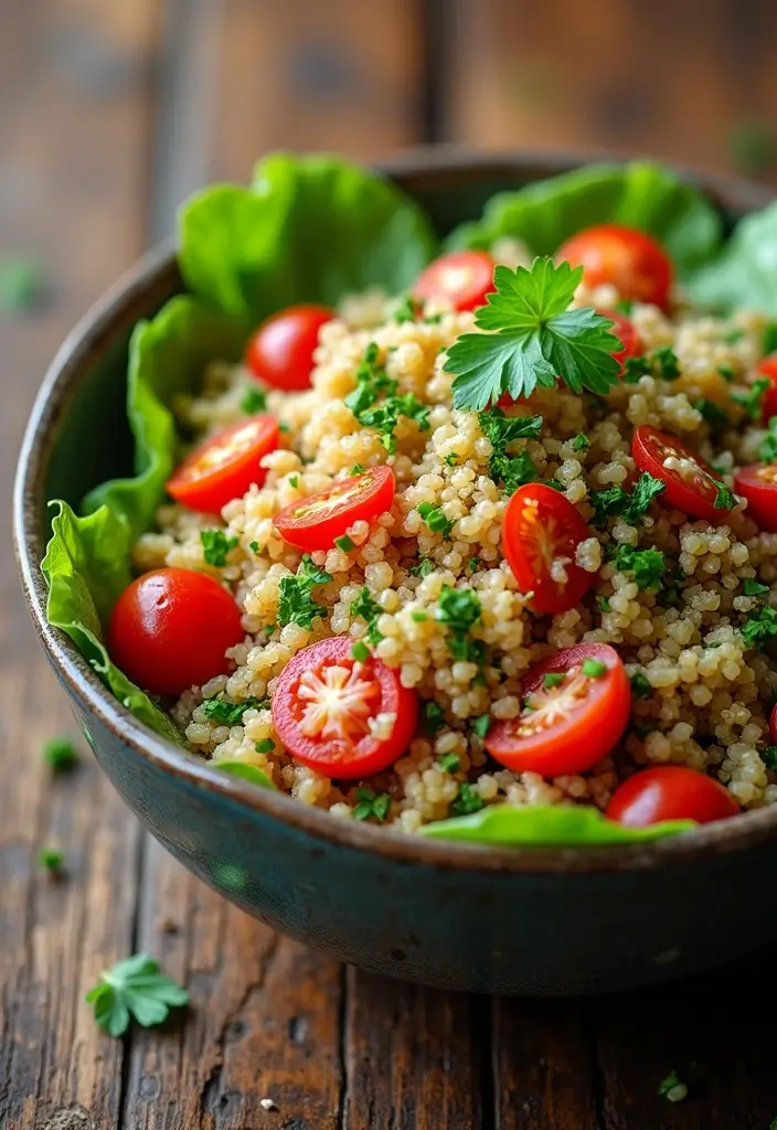 30 Heart-Healthy Mediterranean Recipes Doctors Recommend - 1. Quinoa Tabbouleh Salad