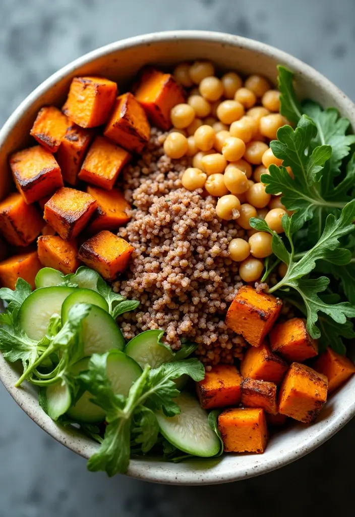30 Heart-Healthy Mediterranean Recipes Doctors Recommend - 15. Sweet Potato and Chickpea Buddha Bowl