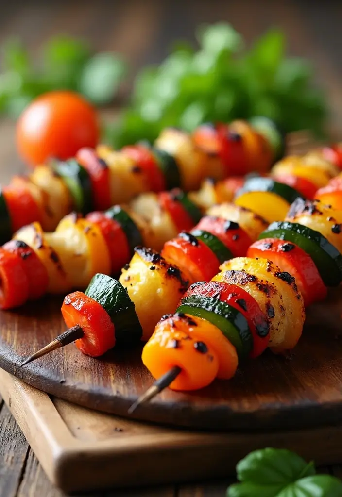 30 Heart-Healthy Mediterranean Recipes Doctors Recommend - 16. Grilled Vegetable Skewers