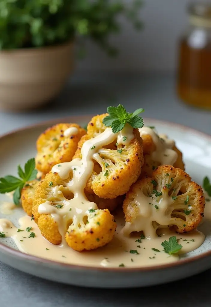 30 Heart-Healthy Mediterranean Recipes Doctors Recommend - 25. Roasted Cauliflower with Tahini Sauce