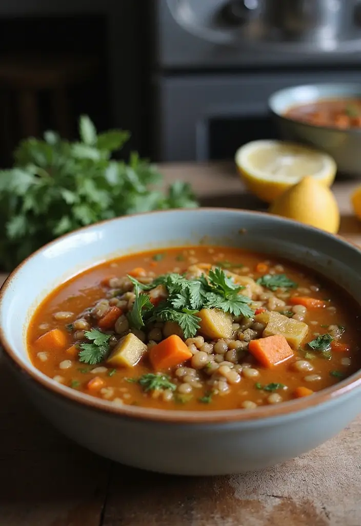30 Heart-Healthy Mediterranean Recipes Doctors Recommend - 3. Lentil and Vegetable Soup