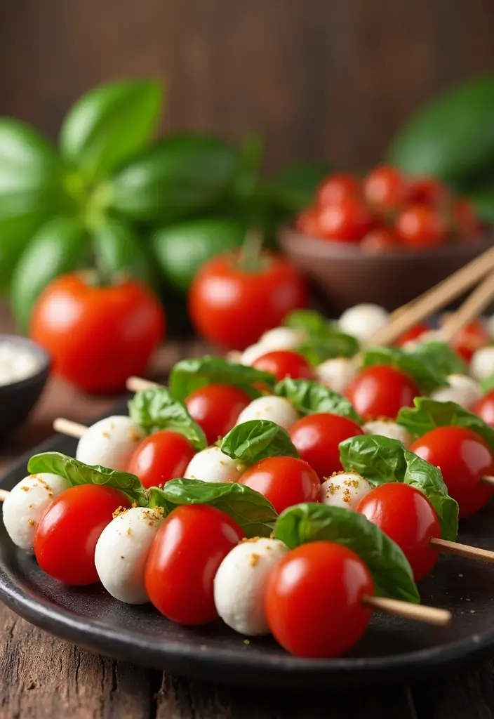 30 Low-Carb Mediterranean Recipes for Healthy Weight Loss 58 30 Low-Carb Mediterranean Recipes for Healthy Weight Loss - 10. Caprese Skewers