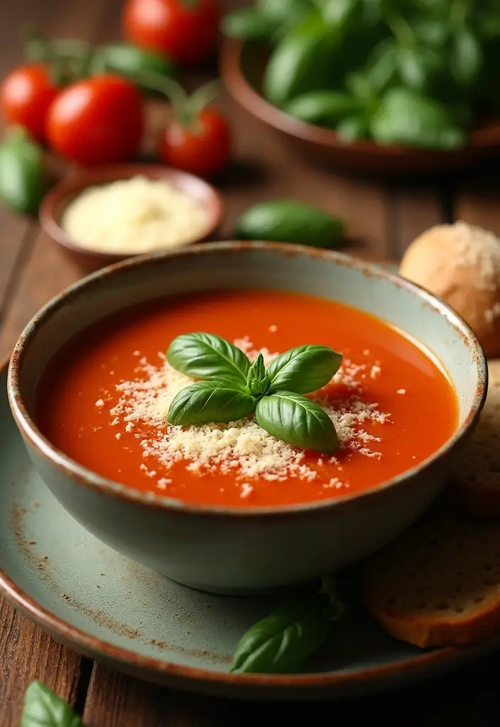 30 Low-Carb Mediterranean Recipes for Healthy Weight Loss 91 30 Low-Carb Mediterranean Recipes for Healthy Weight Loss - 15. Tomato Basil Soup