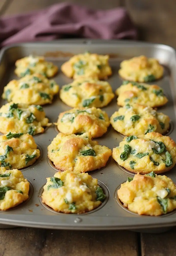 30 Low-Carb Mediterranean Recipes for Healthy Weight Loss 110 30 Low-Carb Mediterranean Recipes for Healthy Weight Loss - 18. Spinach Feta Egg Muffins