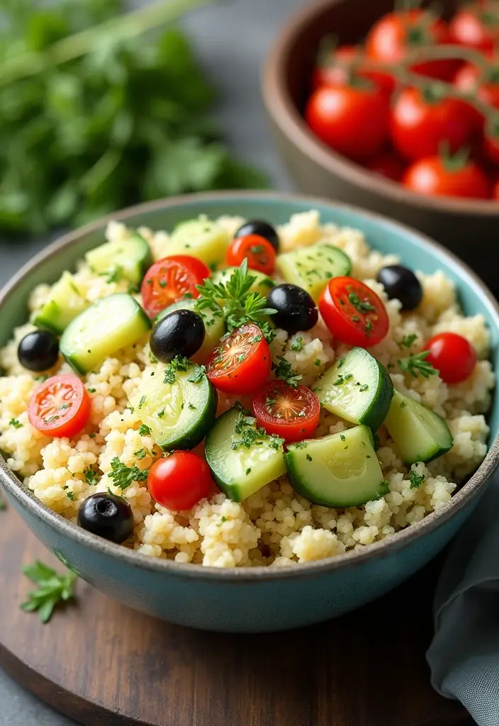 30 Low-Carb Mediterranean Recipes for Healthy Weight Loss 6 30 Low-Carb Mediterranean Recipes for Healthy Weight Loss - 2. Mediterranean Cauliflower Couscous