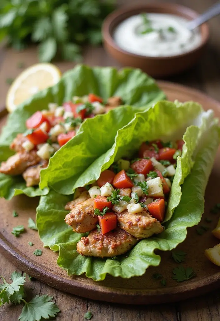 30 Low-Carb Mediterranean Recipes for Healthy Weight Loss 167 30 Low-Carb Mediterranean Recipes for Healthy Weight Loss - 27. Greek Chicken Gyros