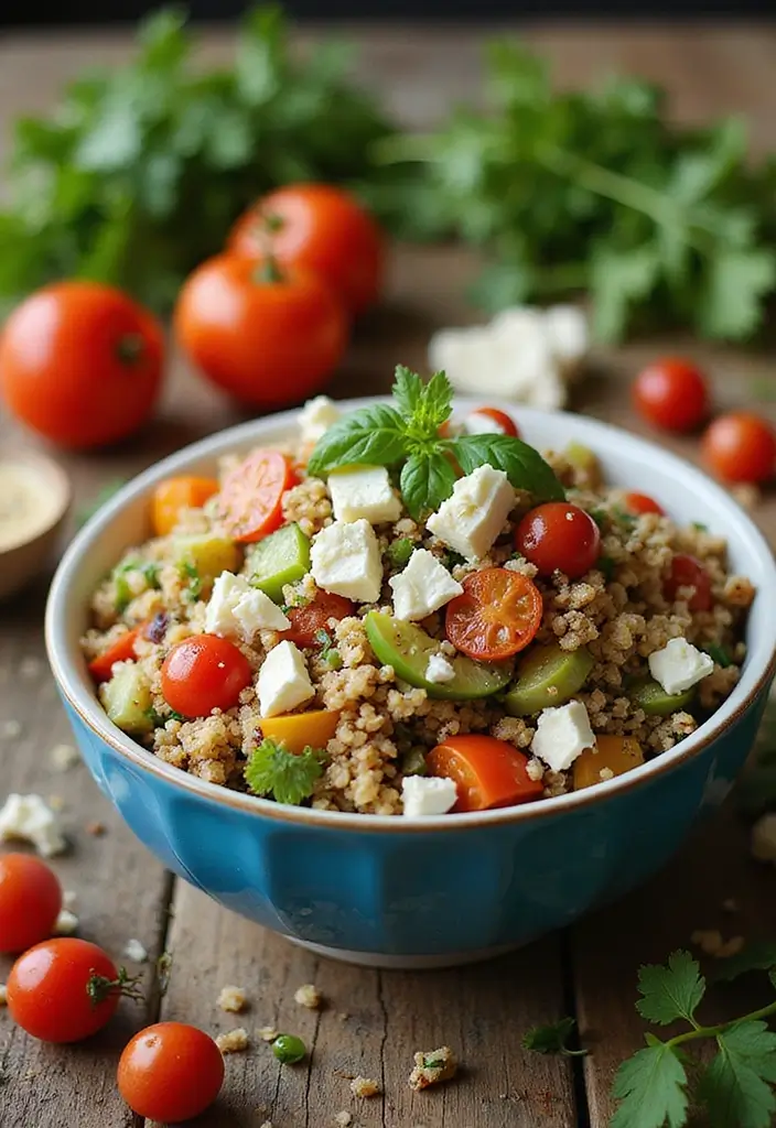 30 Low-Carb Mediterranean Recipes for Healthy Weight Loss 174 30 Low-Carb Mediterranean Recipes for Healthy Weight Loss - 28. Greek Quinoa Salad