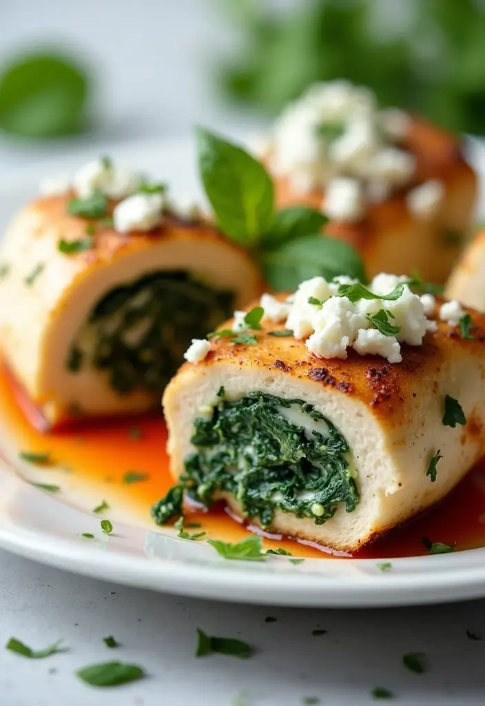 30 Low-Carb Mediterranean Recipes for Healthy Weight Loss 48 30 Low-Carb Mediterranean Recipes for Healthy Weight Loss - 8. Spinach and Feta Stuffed Chicken